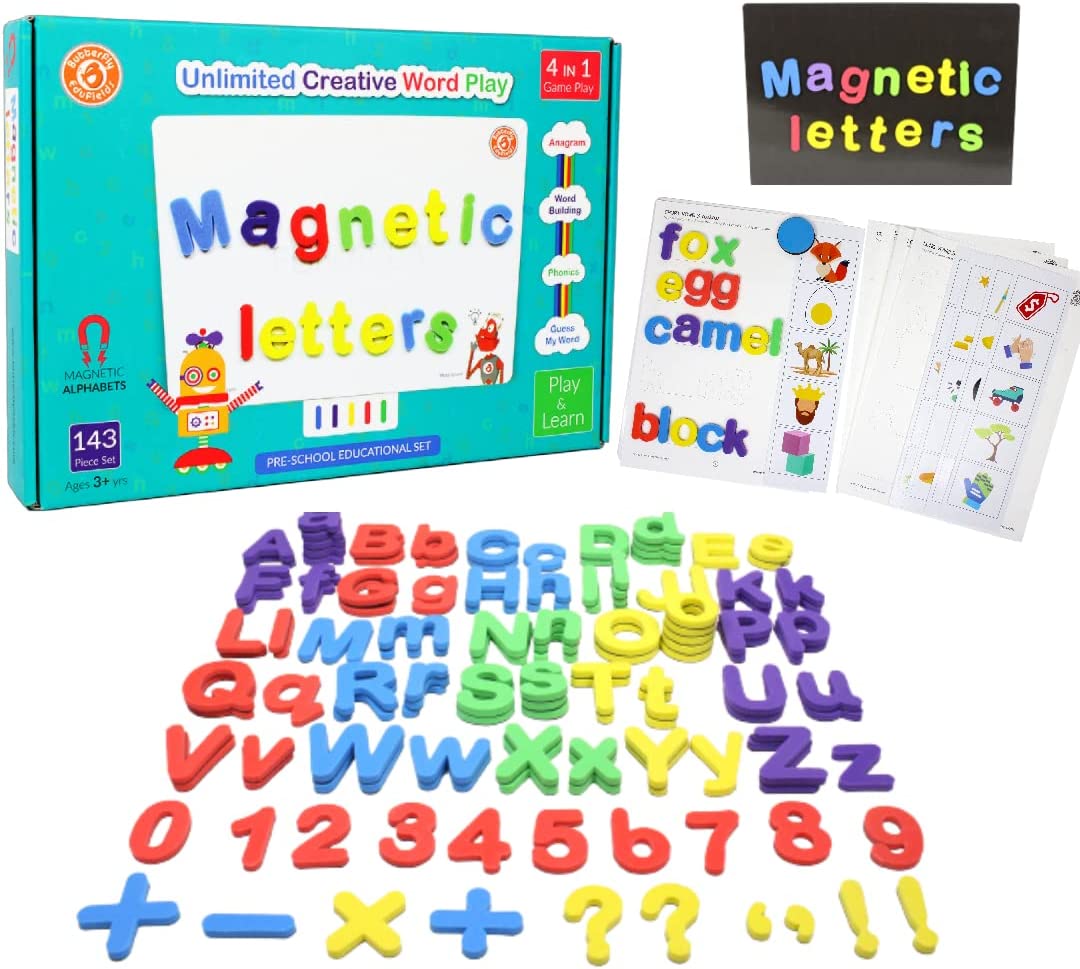 Tablero magnético letras y números